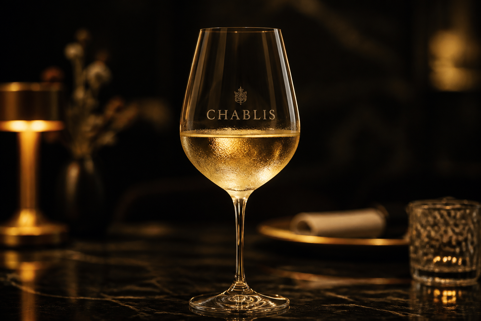 Шабли Premier Cru, бокал